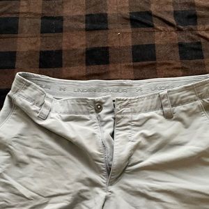 Grey under armor shorts